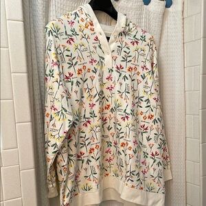 Lands' End Floral Print Sweatshirt - Multicolor